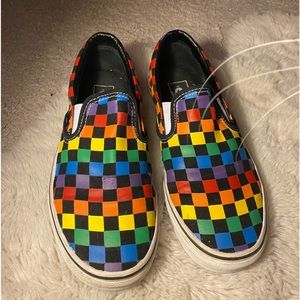VANS RAINBOW CHECKERED slip-on